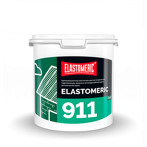 Мастика для гидроизоляции металлической и шиферной кровли Elastomeric 911